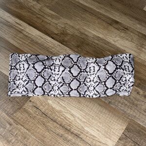 Zaful snake print bikini top. Size large